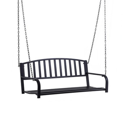 Outsunny 2-Person Metal Outdoor Porch Swing, Hanging Outdoor Swing Chair, Hanging Steel Patio Ben... | Target
