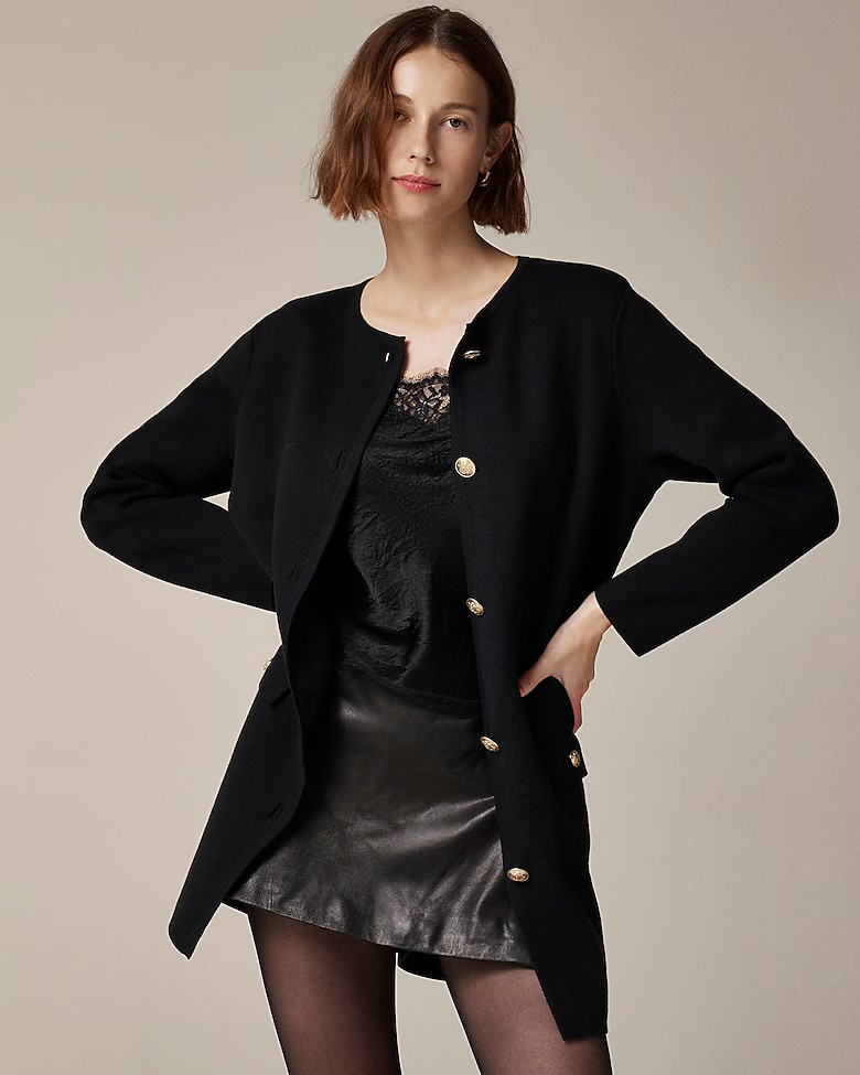 Long Giselle sweater blazer | J. Crew US