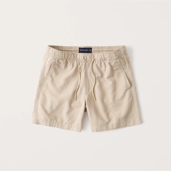 Linen-Blend Pull-On Shorts | Abercrombie & Fitch (US)