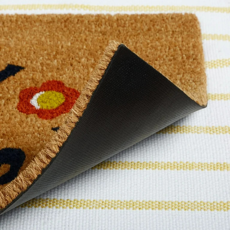 Wanda June Home by Miranda Lambert Stay Awhile Doormat Set, Yellow/Multi, 18"x30/24"x36 | Walmart (US)