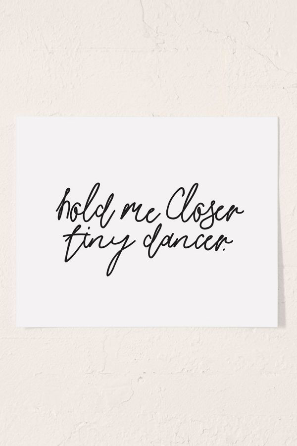 Honeymoon Hotel Hold Me Closer Art Print | Urban Outfitters (US and RoW)