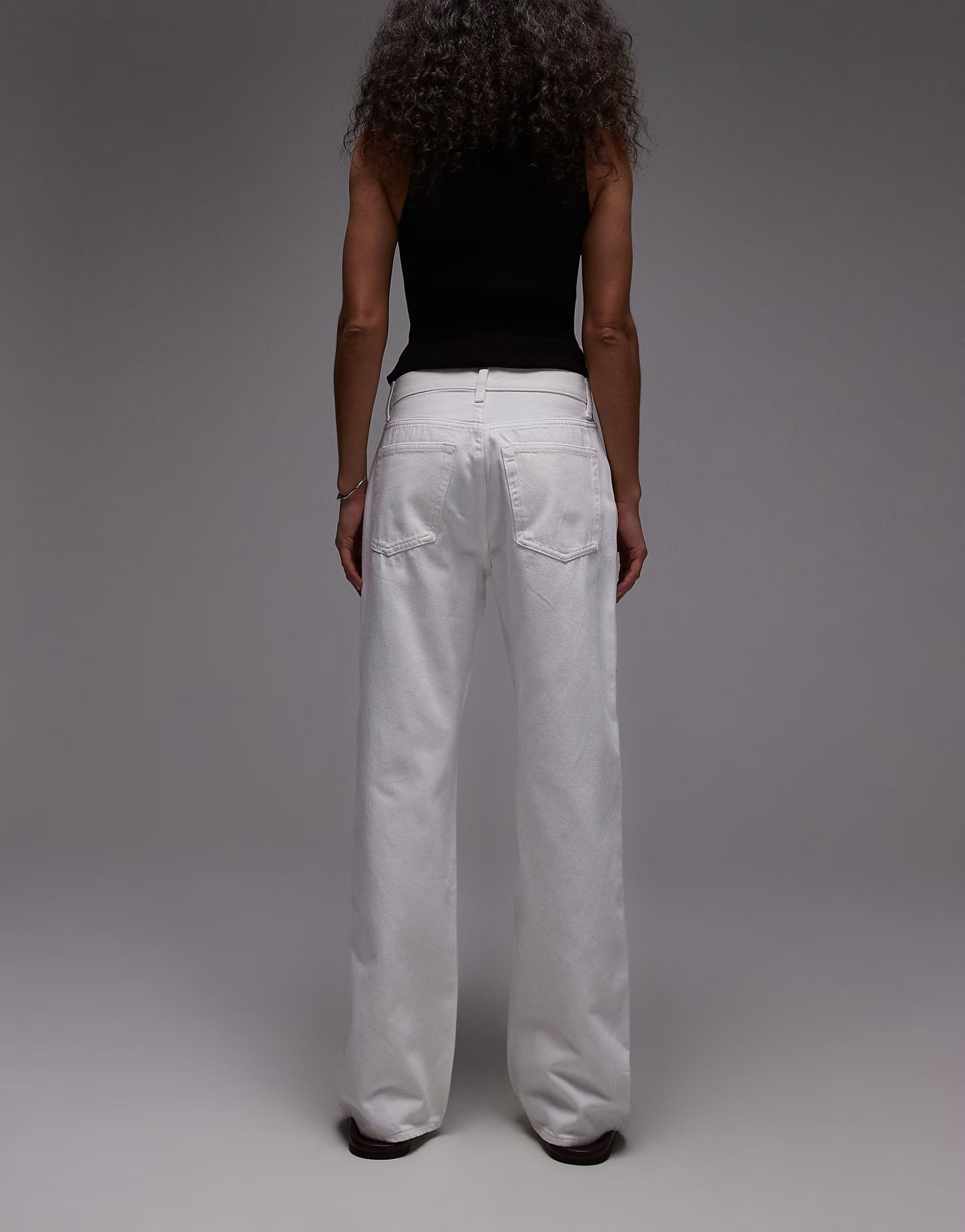 ARKET Shore low waist relaxed boyfriend fit jeans in white | ASOS (Global)