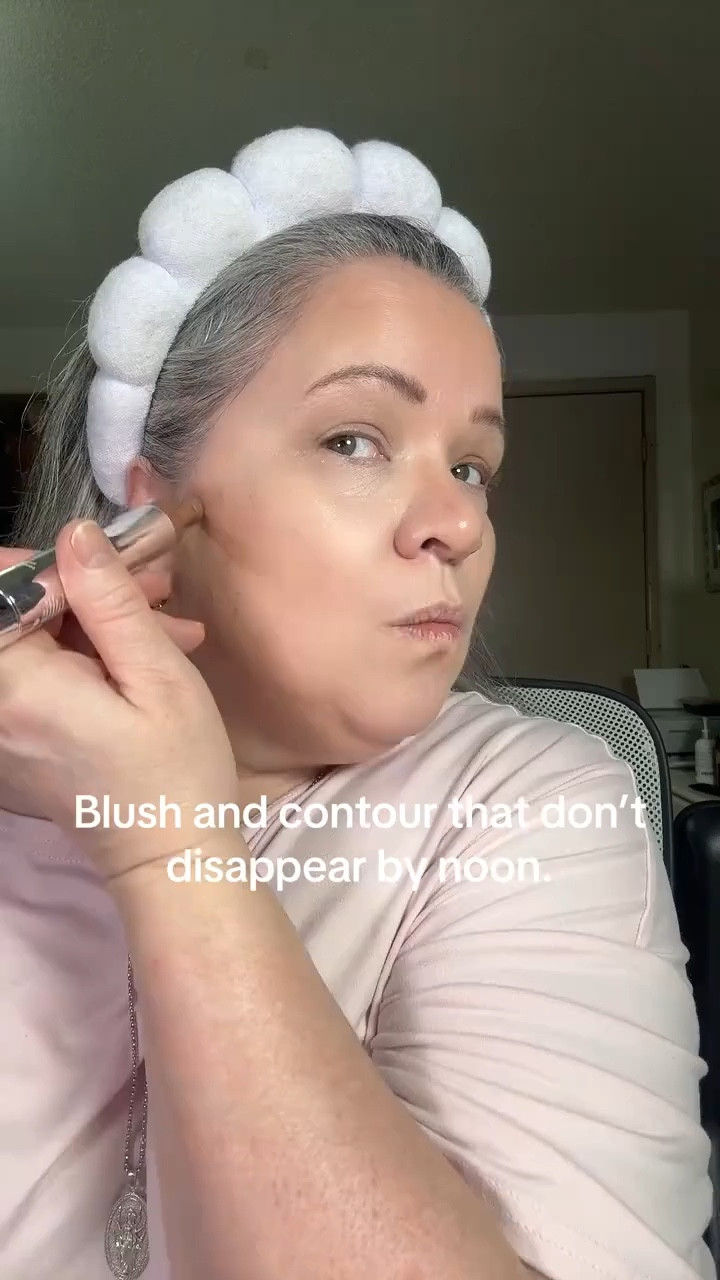 Comment Cheeks for the product link! 
I’ve tried a lot of blush and contour products, but these are a little different. They’re makeup stains — you apply them, let them set, peel them off… and the color stays behind. The result is a really natural flush and contour that doesn’t fade, smudge, or disappear halfway through the day. No touch-ups, no patchiness, just color that stays put. If you love makeup that looks natural but lasts all day, this duo is definitely worth trying. Have you tried a peel-off makeup stain before? #makeupover40 #beautyover40 #blushroutine #contourroutine #longlastingmakeup #MakeupStains #LongWearBeauty #NaturalFlush #PeelOffMakeup #FlawlessFinish #AD