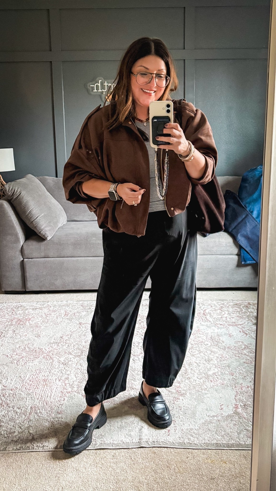 Today’s ootd:
Amazon jacket & pants- both XL
Gray tank - XL
Madewell loafers - old but linked similar

#LTKMidsize #LTKOver40 #LTKSaleAlert