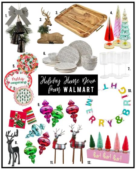 Holiday Decor from Walmart | Hi Sugarplum! #sugarplumstyle #sugarplumhome #sugarplumholiday #walmarthome 

#LTKhome #LTKHoliday #LTKSeasonal