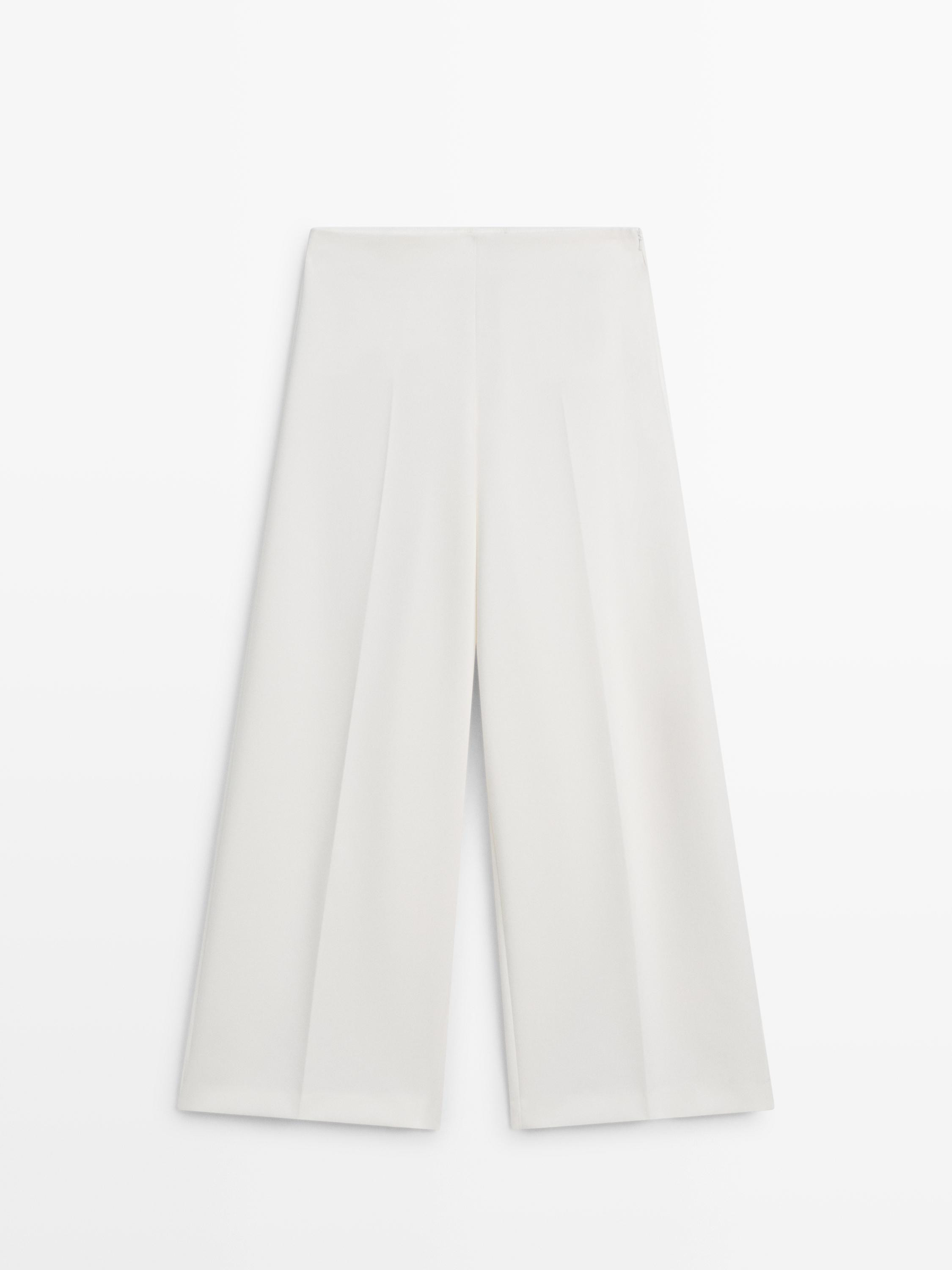 Wide-leg voluminous trousers | Massimo Dutti UK