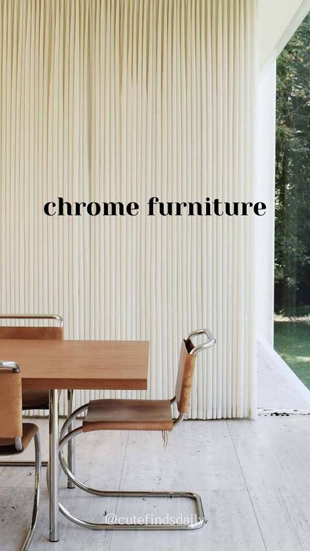 Chrome furniture inspiration for the living room, apartment #interior #design #chrome #furniture #home 

#LTKSeasonal #LTKhome