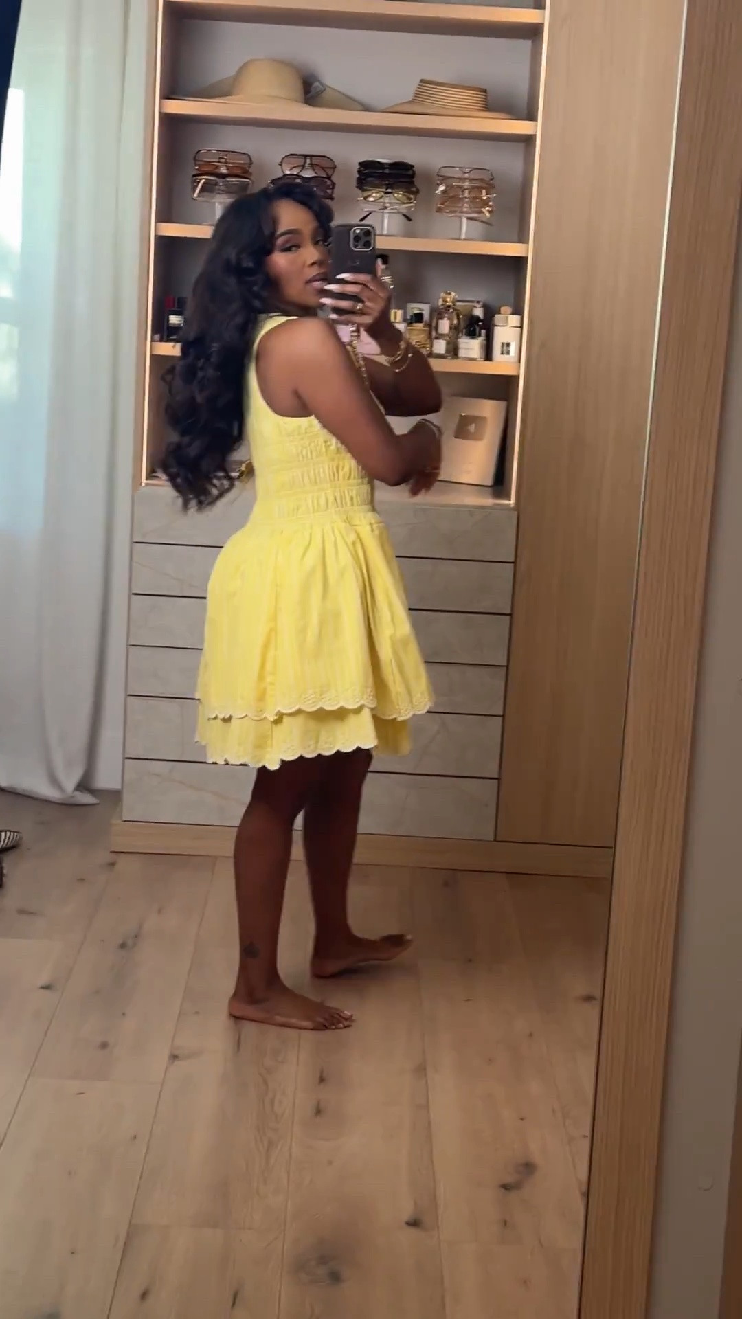 Hi Babes! 💛

This sunshine yellow mini is giving the sweetest summer vibes! The flattering smocked fit and scalloped hem make it such an easy throw-on dress that still feels so feminine.

✨ Fit Details:
• Wearing a Size Small
• Smocked bodice
• True to size
• Lightweight and comfortable

☀️ Where to Wear:
• Brunch
• Vacation
• Baby showers
• Summer parties
• Beach dinners
• Weekend outings

✨ Style Tip:
Pair it with nude heels or sandals, dainty gold jewelry, and a woven bag for the perfect warm-weather look.

Everything is linked below!

xx, Kira | IG: KirasFashionFinds

Measurements:
5'4" | Size Small | 140 lbs