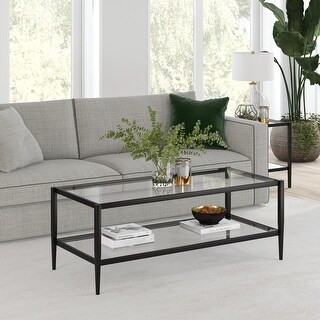 Hera Rectangular Coffee Table - 54" - Blackened Bronze | Bed Bath & Beyond