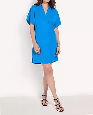 Ann Taylor Collared Popover Shift Dress | Ann Taylor (US)