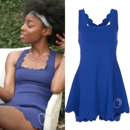 Venita Aspen’s Blue Scallop Hem Dress
