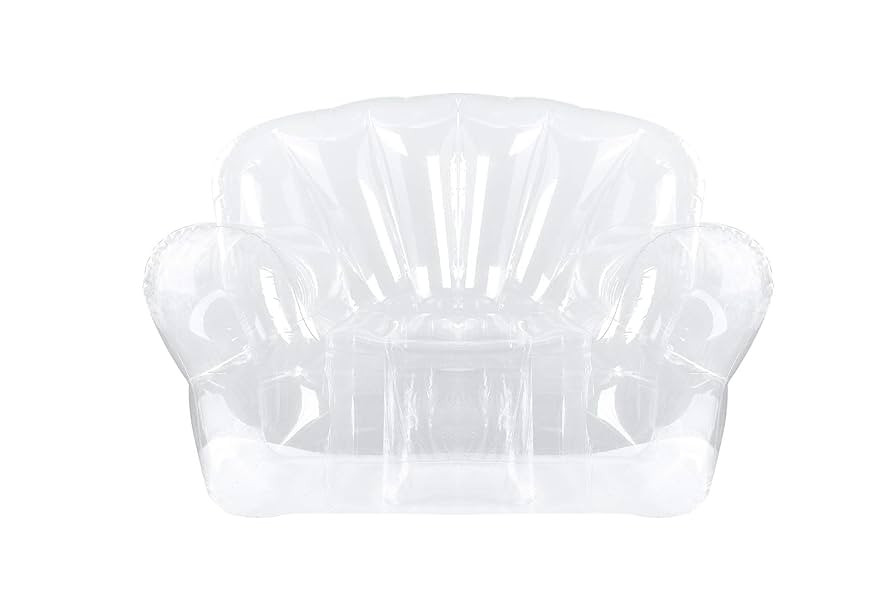 Inflatable Chair, Transparent Clear Blow Sofa Seat for Kids, Teens Room,Funny Indoor/Outdoor Furn... | Amazon (US)