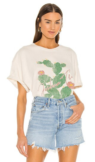 Joshua Tree Cactus T-Shirt Dress in Antique White | Revolve Clothing (Global)