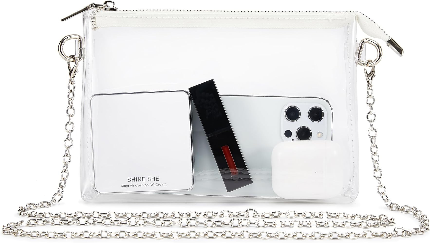 COZYOFFI Clear Purse for Women Stadium Approved, Transparent Crossbody Bag for Concert Sports | Amazon (US)