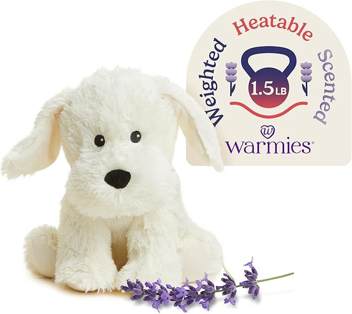 warmies Microwavable & Weighted Stuffed Animals, Yellow Lab- Heated Stuffed Animal Plushie for Wa... | Amazon (US)