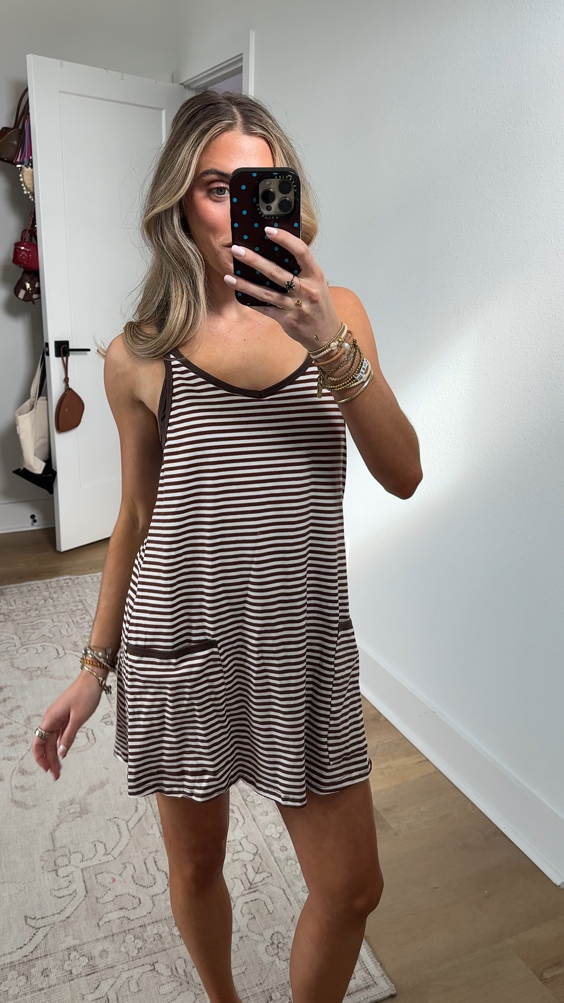 Amazon size XS Zhiyouni Women's Summer Athletic Mini Dress Sleeveless V Neck Built-in Shorts Striped Tennis Workout Vacation

#LTKSaleAlert #LTKootd #LTKActive