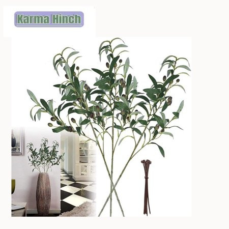Artificial Plants ery Olive Branches Stems Fake Plants Leaves Fruits Branch Leaves for Home Office n | Walmart (US)