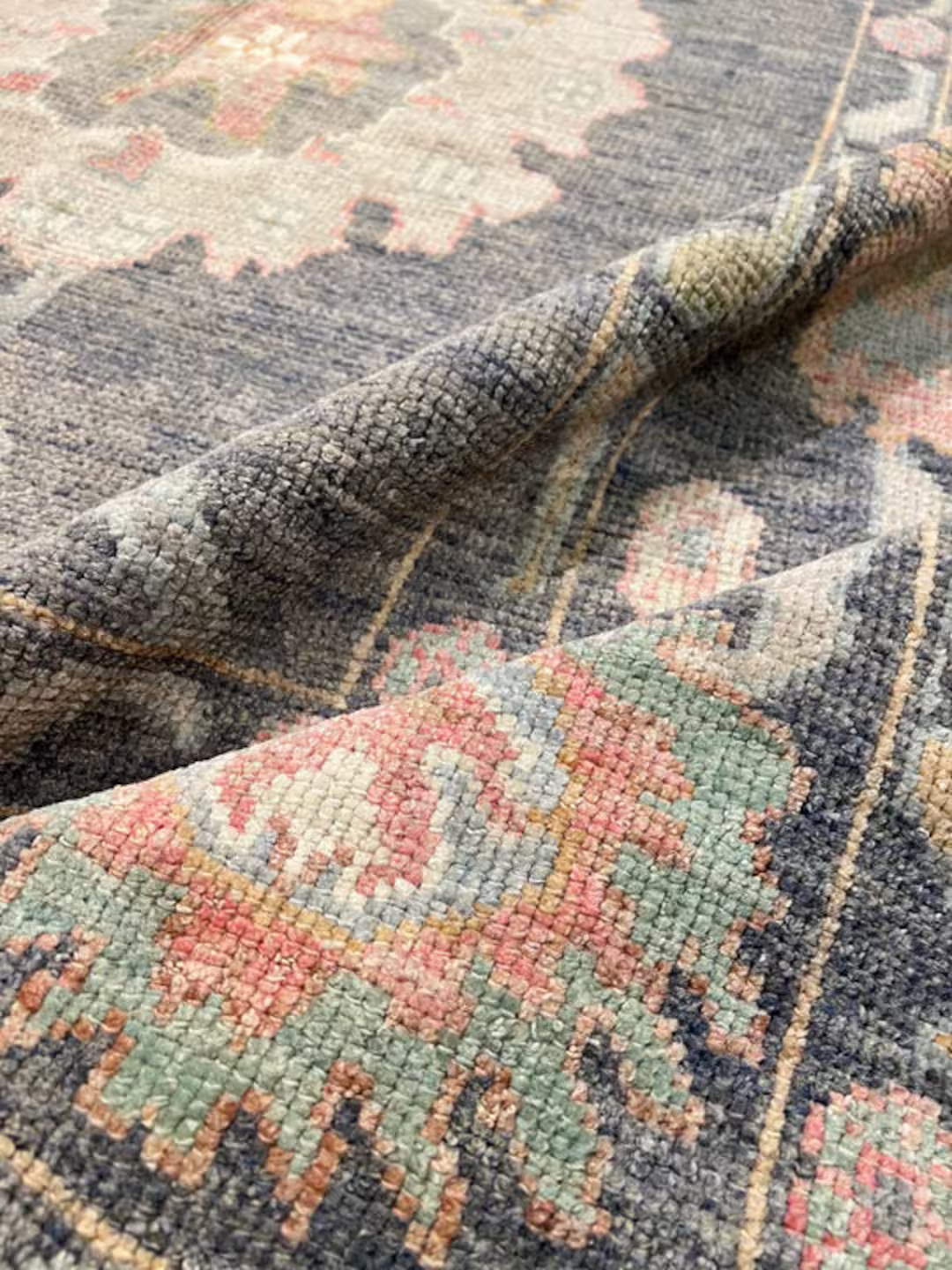 Turkish knots new luxury oushak Black color for home 8x10/9x12/6x9/5x8 large areas oushak | Etsy (US)