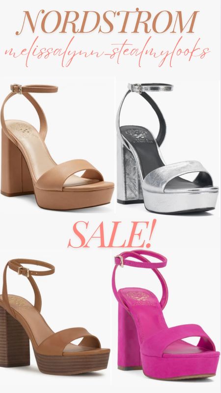 Vince Camuto high platform summer heels on sale! 

#LTKStyleTip #LTKShoeCrush #LTKSummerSales