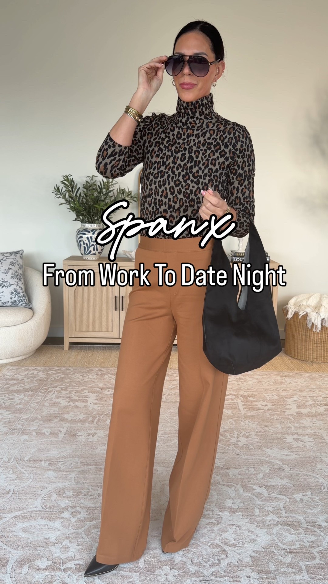 From workwear to date night, these Spanx new arrivals are effortless, elevated, and insanely comfortable. The colorway of these pants are a 20/10 and as always, multiple lengths for the perfect fit.  A moment for this leopard top. It is so chic for work or heading out.
Code: BalancedStylexSpanx for 15% off your first order & free shipping  
I am 5’10 wearing small tops and small tall bottoms 
@Spanx #SpanxPartner


#LTKSaleAlert #LTKWorkwear #LTKU