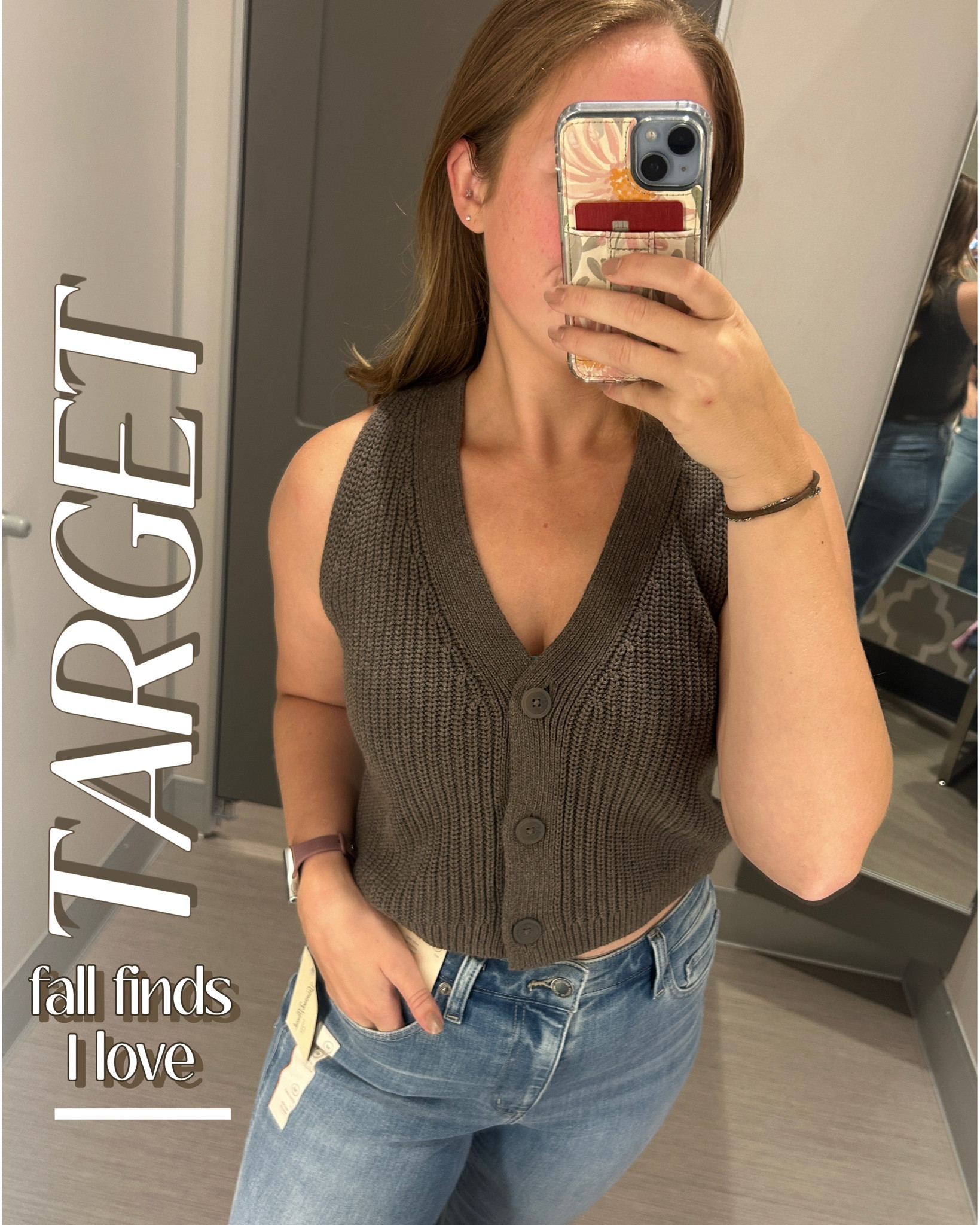 @target fall finds I’m obsessed with this season 🤎✨ This fleece vest is a must-have — cozy, cute, and only $45 👀 It definitely came home with me!