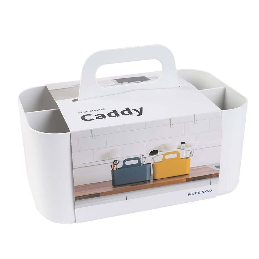 BLUE GINKGO Stackable Organizer Caddy – Korean-Made Portable Tote for Bathroom, Office, Crafts,... | Amazon (US)
