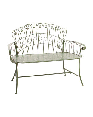 47.5x36x18 Outdoor Toulouse 1275 Hearts Iron Garden Bench | Home | Marshalls | Marshalls