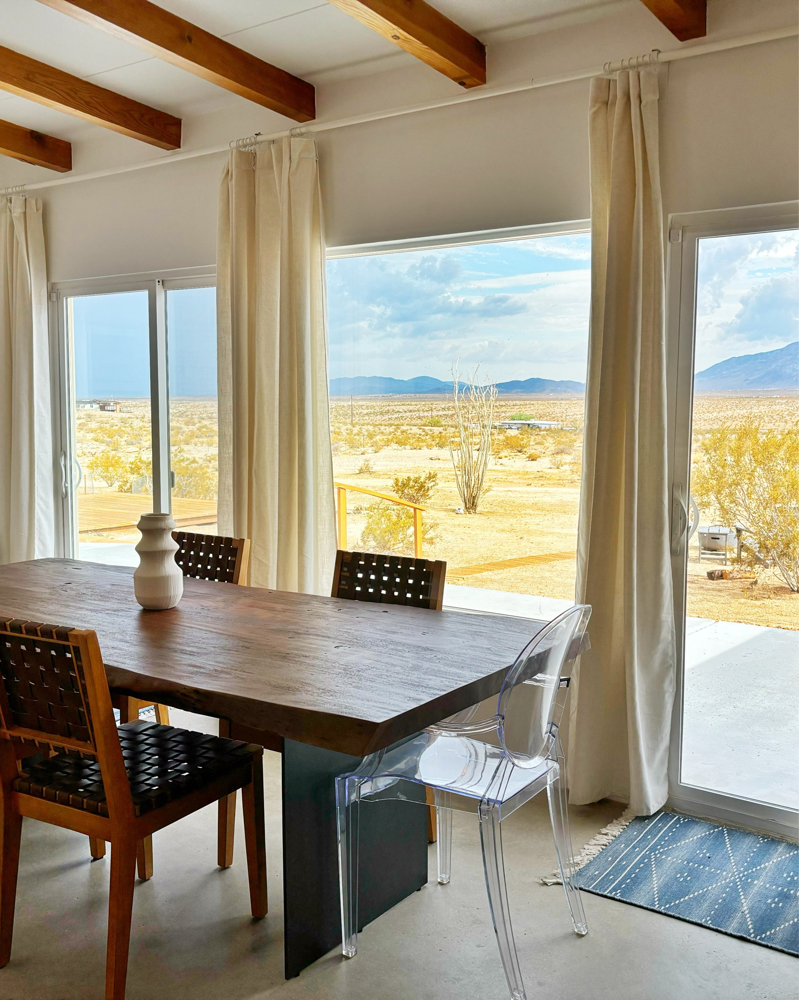 Amazon linen curtains that only look expensive.  Of course we don’t want to block this view, but sometimes you want a little break from the sun.  Get the extra long ones and hang them higher.  

#LTKHome #LTKTravel #LTKFindsUnder50