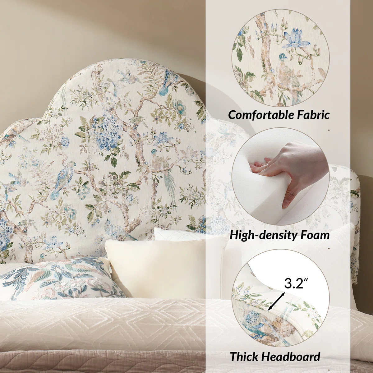Casolo Traditional Dual-sided Upholstered Slipcovered Headboard with Adjustable Height | Wayfair North America