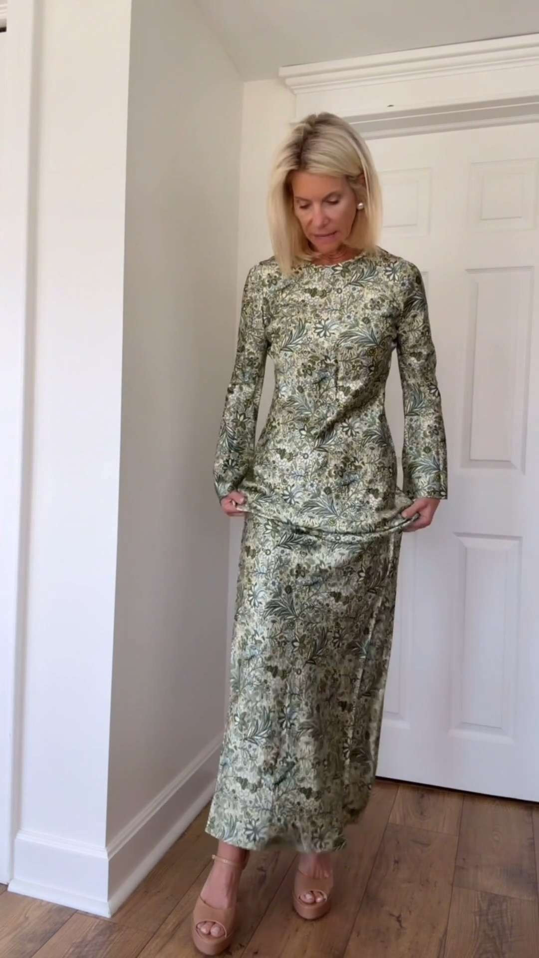 Elegant Green Dress Outfit.  

 #LTKootd #LTKSeasonal #LTKOver40
