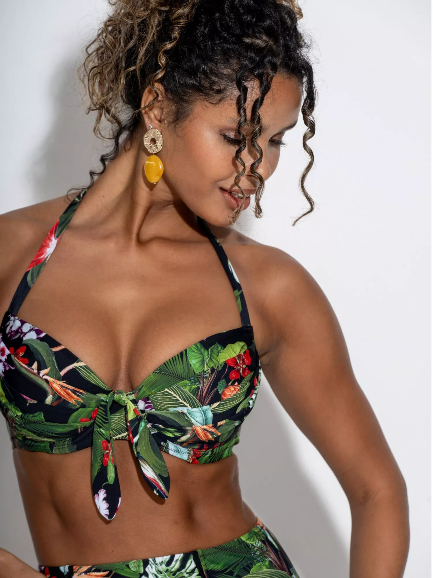 Pour MoiPalermo Under Wired Halterneck Bikini Top, Multi | John Lewis (UK)