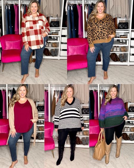 PLUS SIZE CLOTHING ON SALE! Today is the last day to shop these super cute Target fashion finds at 30% off!

1. Jeans - get your regular size, size up in top if you're worried about shrinkage
2. XXL in sweater fits but the 2X would be good too
3. Size up in the jeans, tee and cardigan get your regular size
4. Leggings get your regular size
5. Flannel size up 2-3 9
6. V neck sweater get your regular size
7. Sweater runs true, boots are amazing but I'd prefer the WIDE calf version!

#LTKplussize #LTKCyberWeek #LTKsalealert