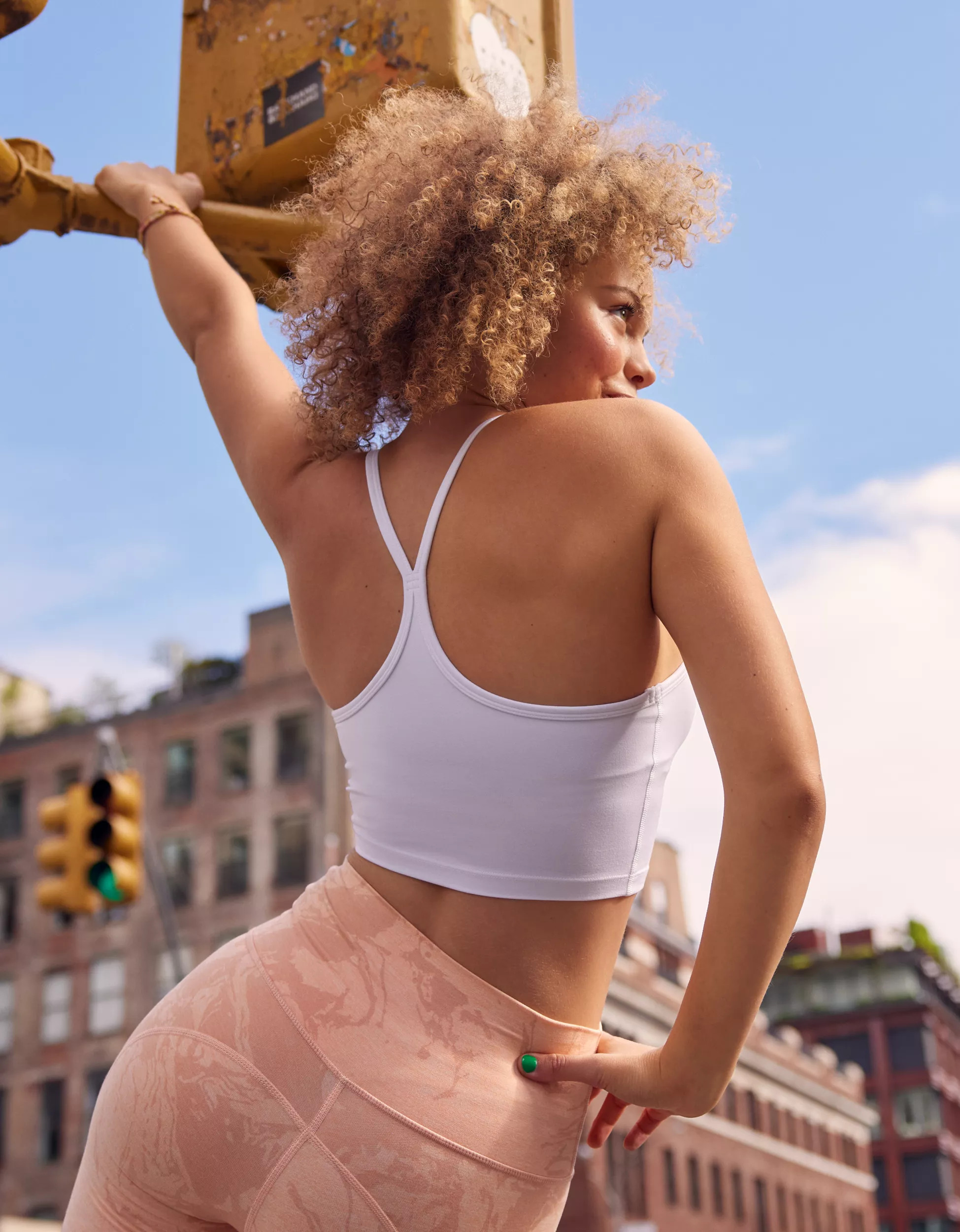 OFFLINE By Aerie The Hugger Longline Racerback Sports Bra | Aerie