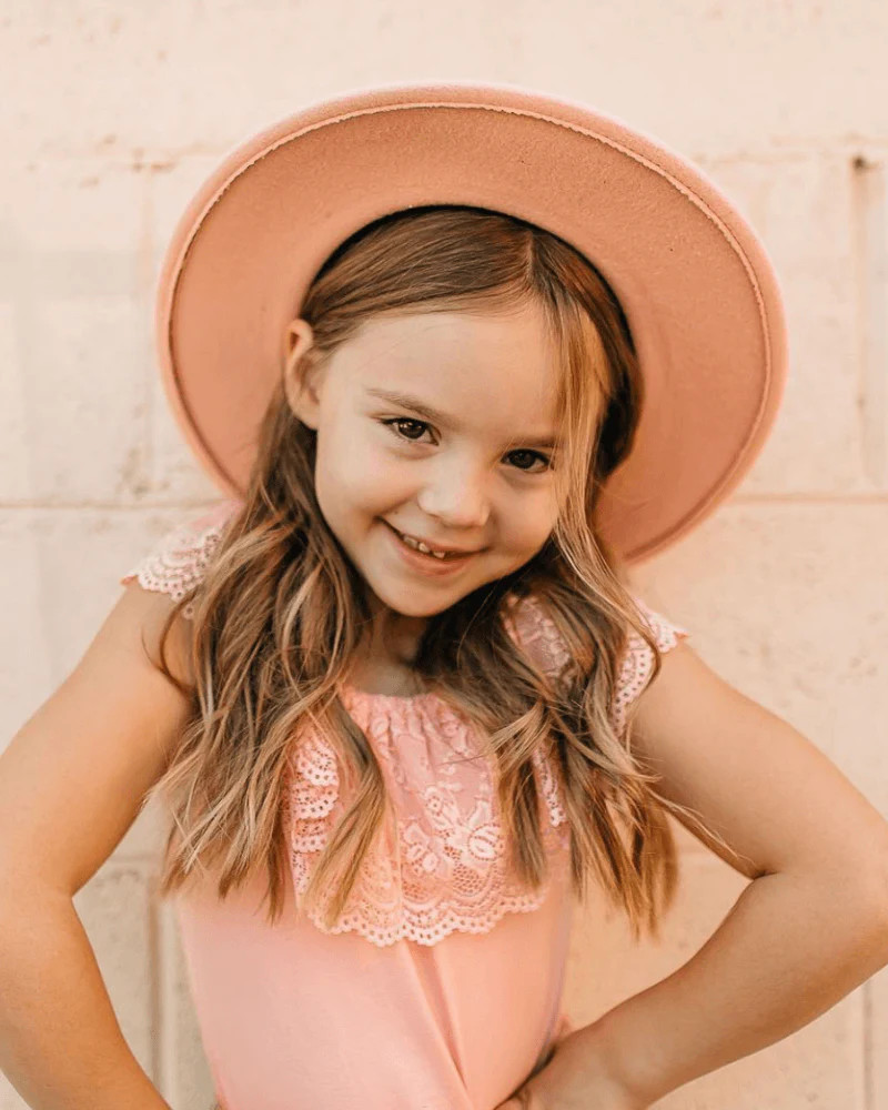 Kenzie Lace Flutter Sleeve Leotard - Pink Icing | Bailey's Blossoms