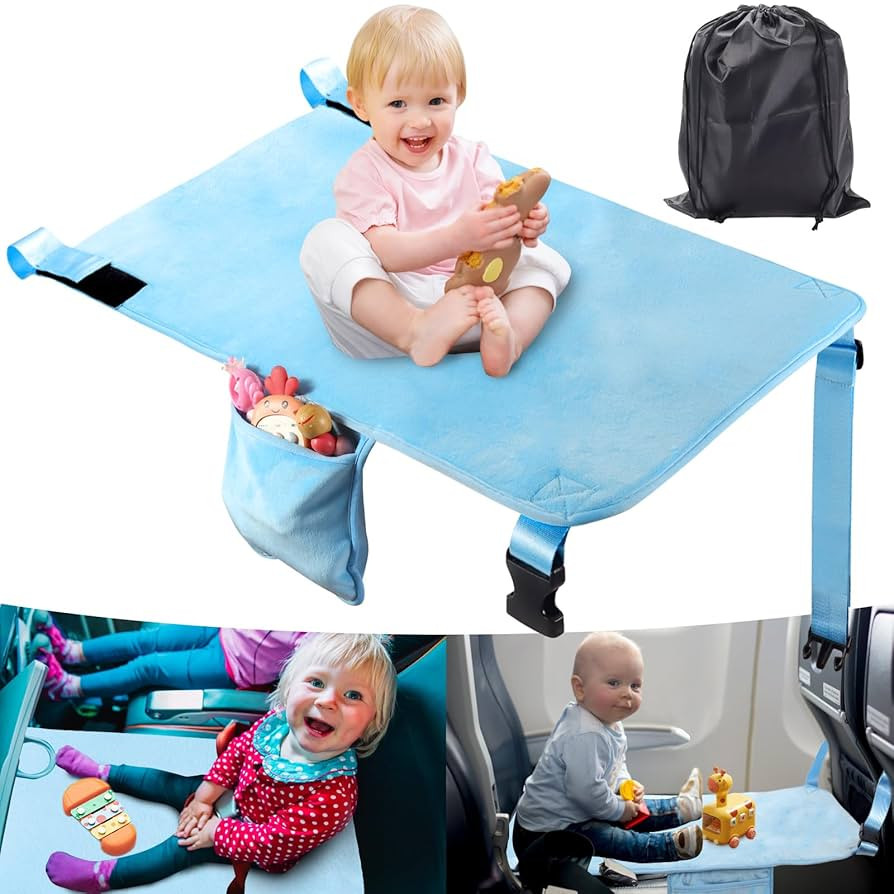 Toddler Airplane Bed, Portable Kids Airplane Seat Extender, Airplane Travel Essentials for Toddle... | Amazon (US)