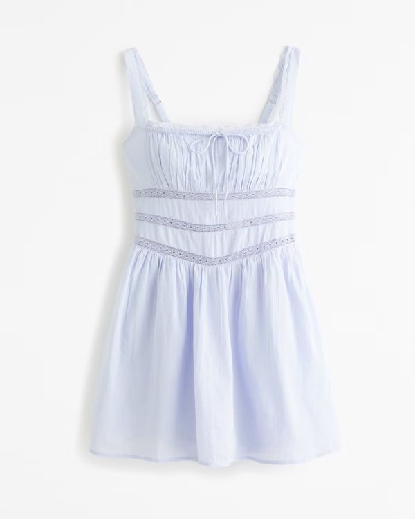 Lace-Pieced Romper | Abercrombie & Fitch (US)