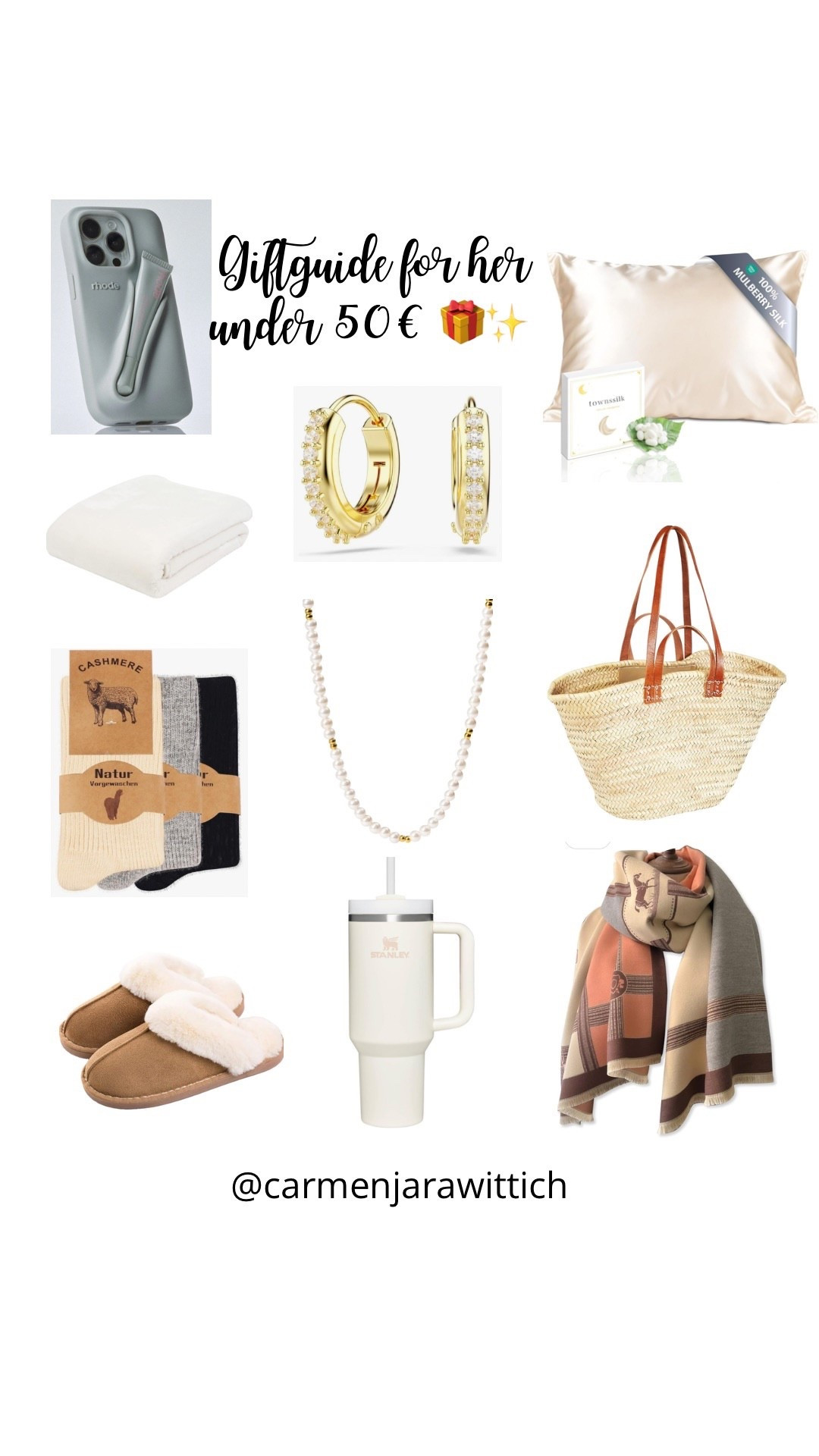 Giftguide for her under 50€ 🎁🎄✨

#weihnachtsgeschenk #present #christmas #weihnachten #ltkholiday

#LTKfestive #LTKgiftguide #LTKdeutschland