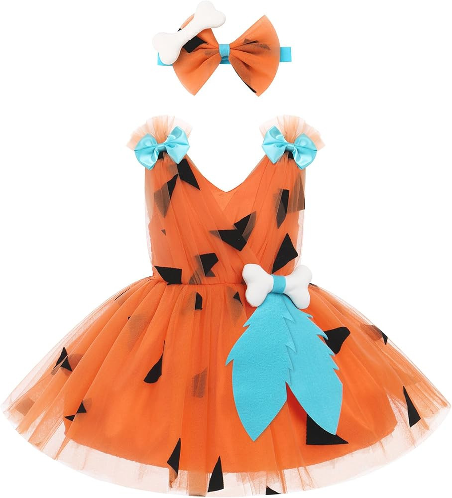 IMEKIS Toddler Girls Tulle Dress Headband Strawberry Cow Tutu Birthday Party Outfit Cake Smash Ph... | Amazon (US)