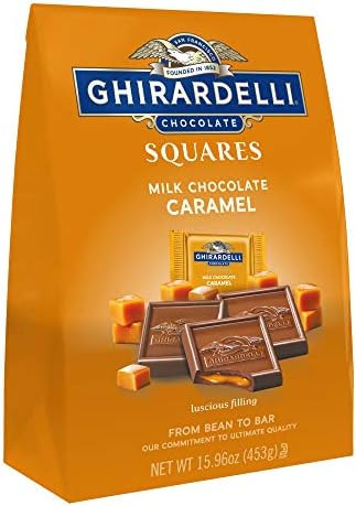 GHIRARDELLI Milk Chocolate Squares with Caramel Filling, Holiday Chocolate for Holiday Gifts and Sto | Amazon (US)