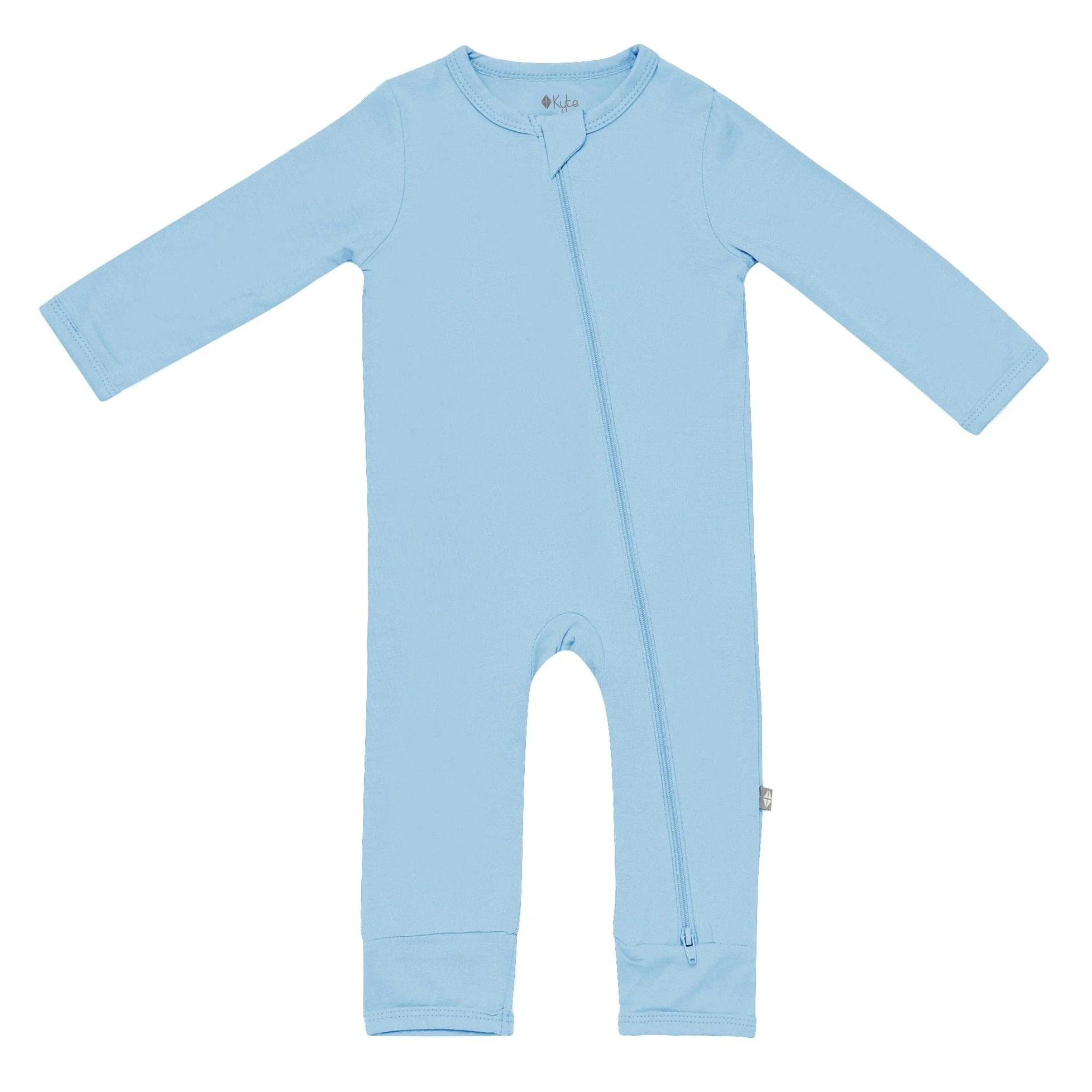 Zippered Romper in Stream | Kyte BABY