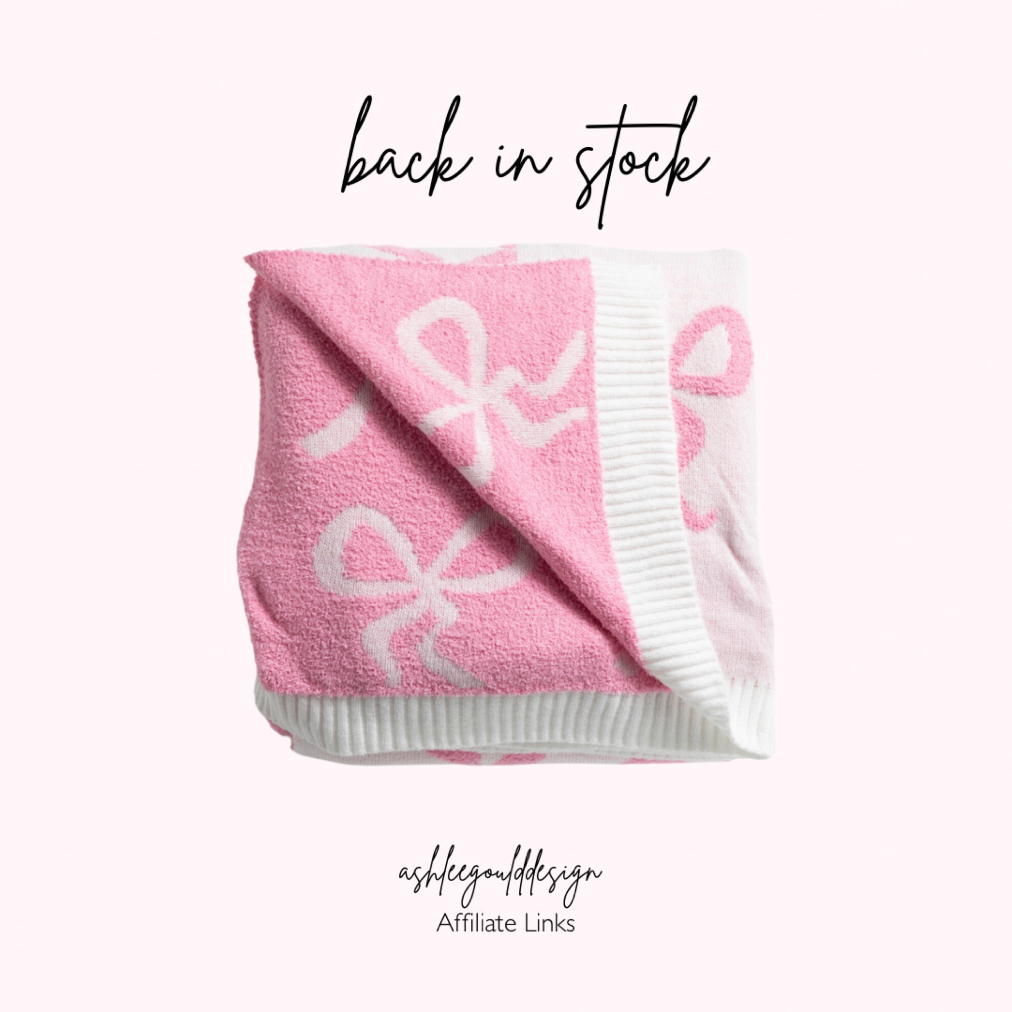 Run!! This viral pink bow blanket is back in stock!!!


#LTKFindsUnder50 #LTKStyleTip #LTKHome