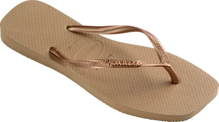 Slim Square Logo Flip Flop (Women) | Nordstrom