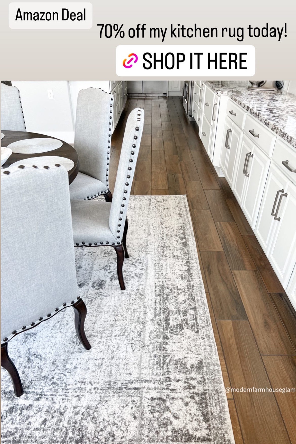 70% off my dining room  rug at Modern Farmhouse Glam today in the Amazon prime big deals day!

#LTKxPrime #LTKhome #LTKsalealert