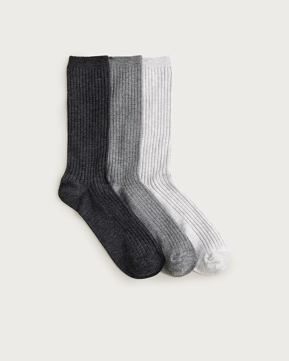 Cozy ribbed trouser socks three-pack | J. Crew US
