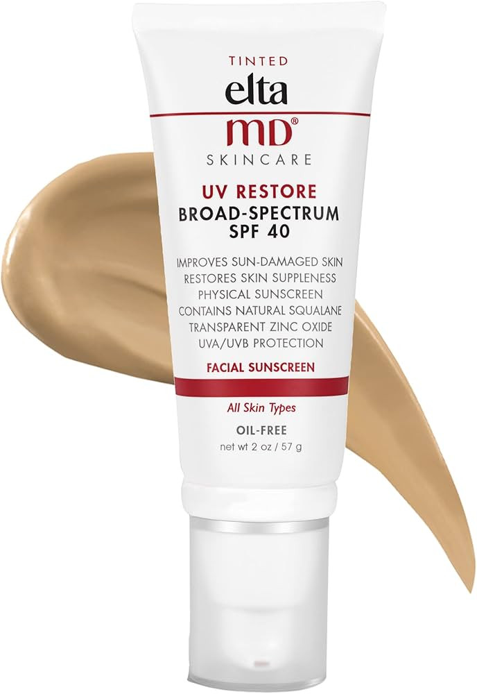 EltaMD UV Restore SPF 40 Anti Aging Face Moisturizer For Women, Broad Spectrum Physical Sunscreen... | Amazon (US)