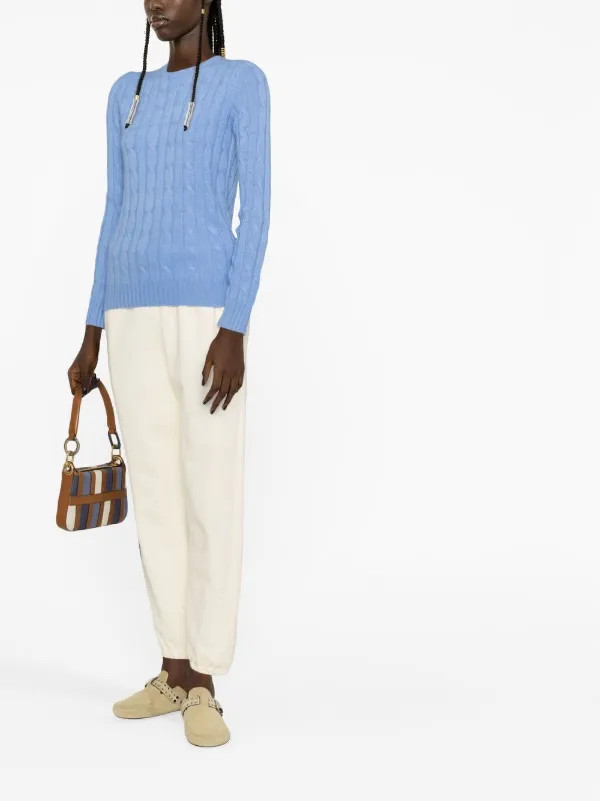 Polo Ralph Lauren Julianna cable-knit Jumper - Farfetch | Farfetch Global