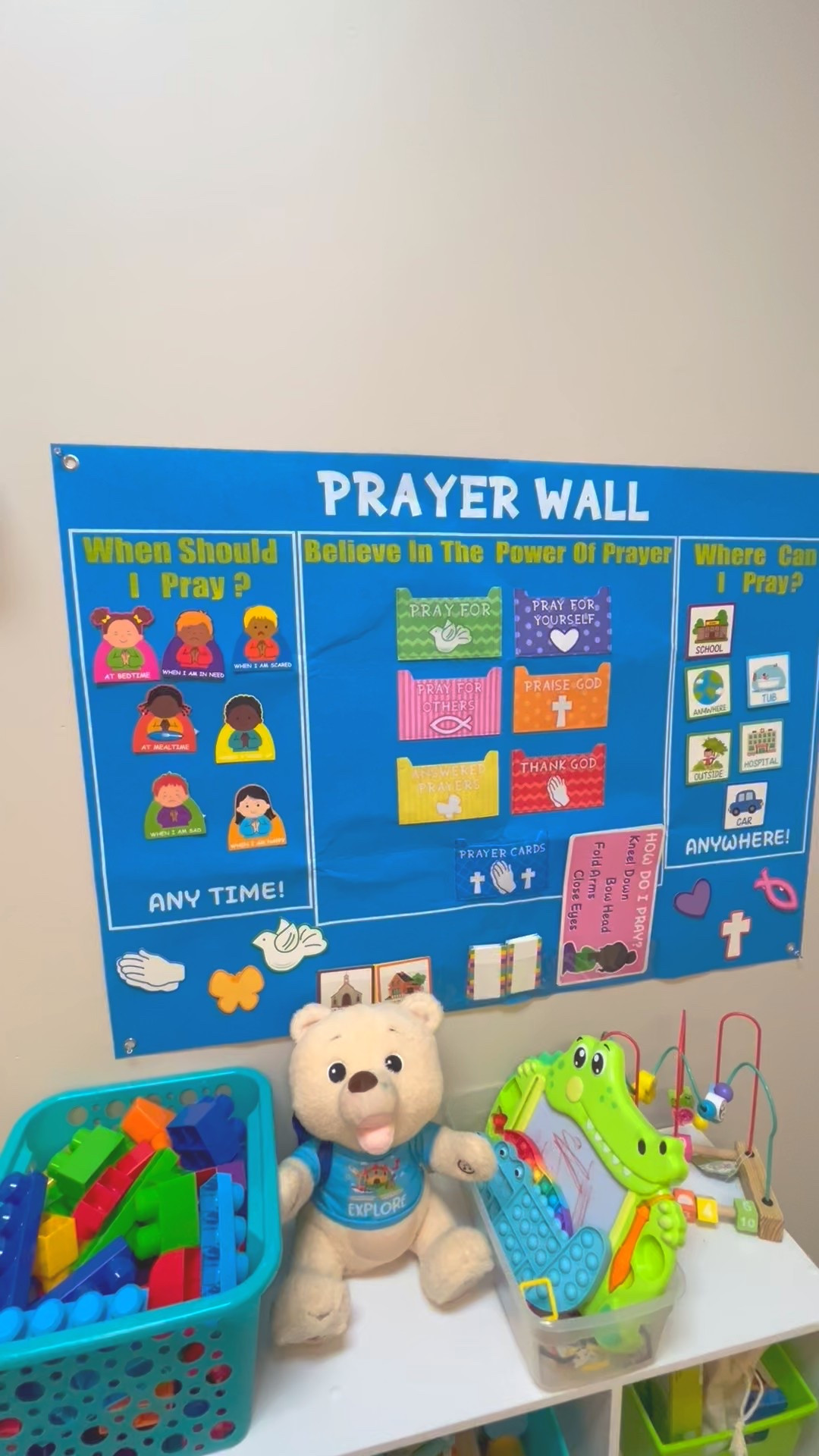 Our Prayer Wall just got even sweeter! 
Perfect for any faith-based classroom or homeschool space!
(Linking some prayer wall favorites + other classroom decor on my LTK 🛒)

#LittleDisciplesAcademy #FaithBasedLearning #PrayerWall #PreschoolDecor #ClassroomInspo #LTKTeacher #LTKClassroom #JesusInTheClassroom #CoveredInPrayer #ChristianPreschool #LoveFirst #TeachingWithFaith


#LTKKids #LTKFamily