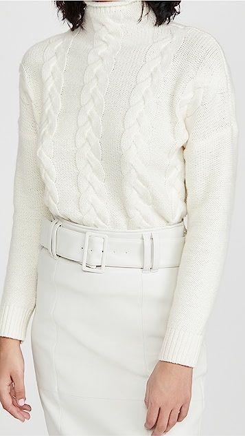 Grenville Cable Knit Mock Neck Sweater | Shopbop