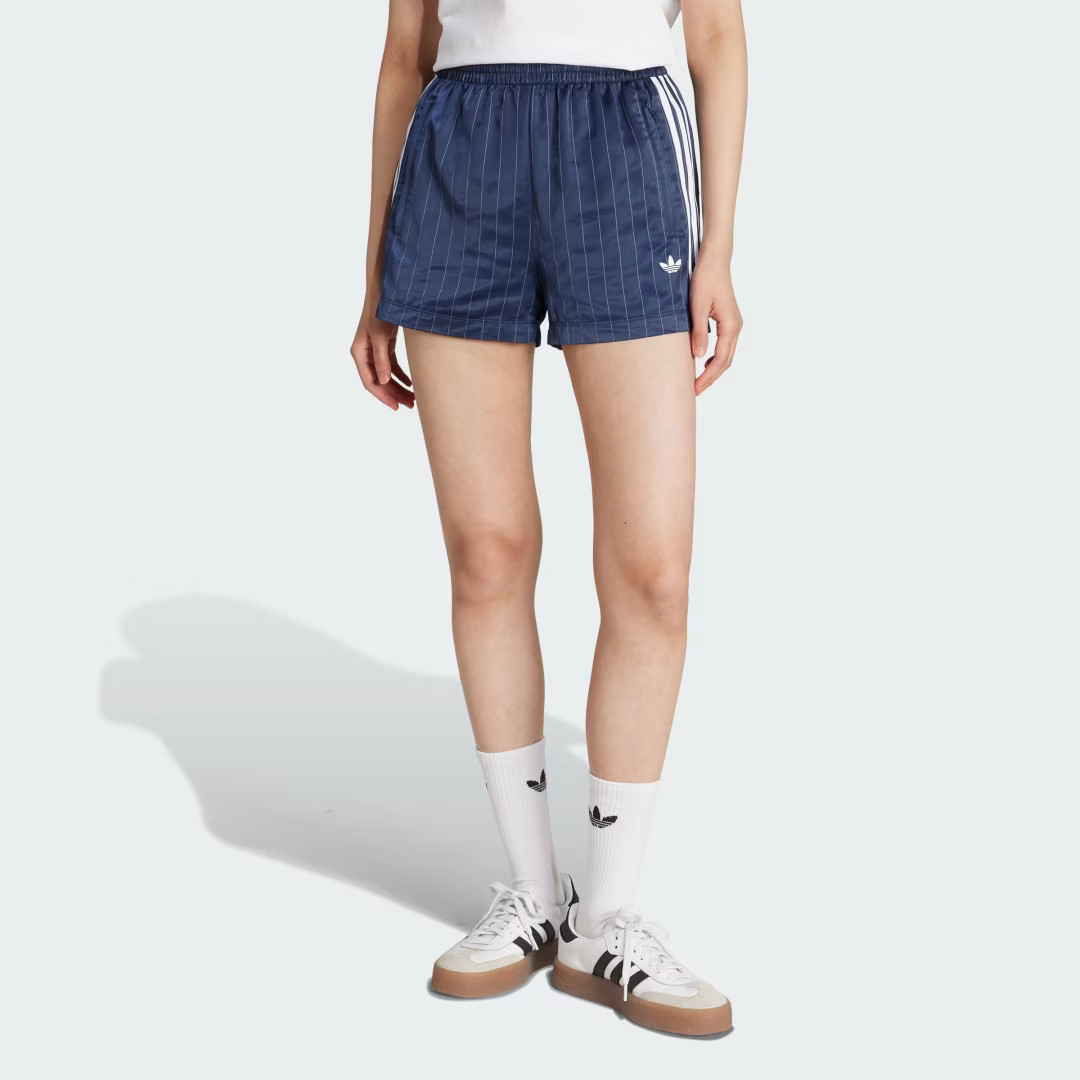adidas Originals Pinstripe Satin ShortsNight Indigo2XLWomens | adidas (US)