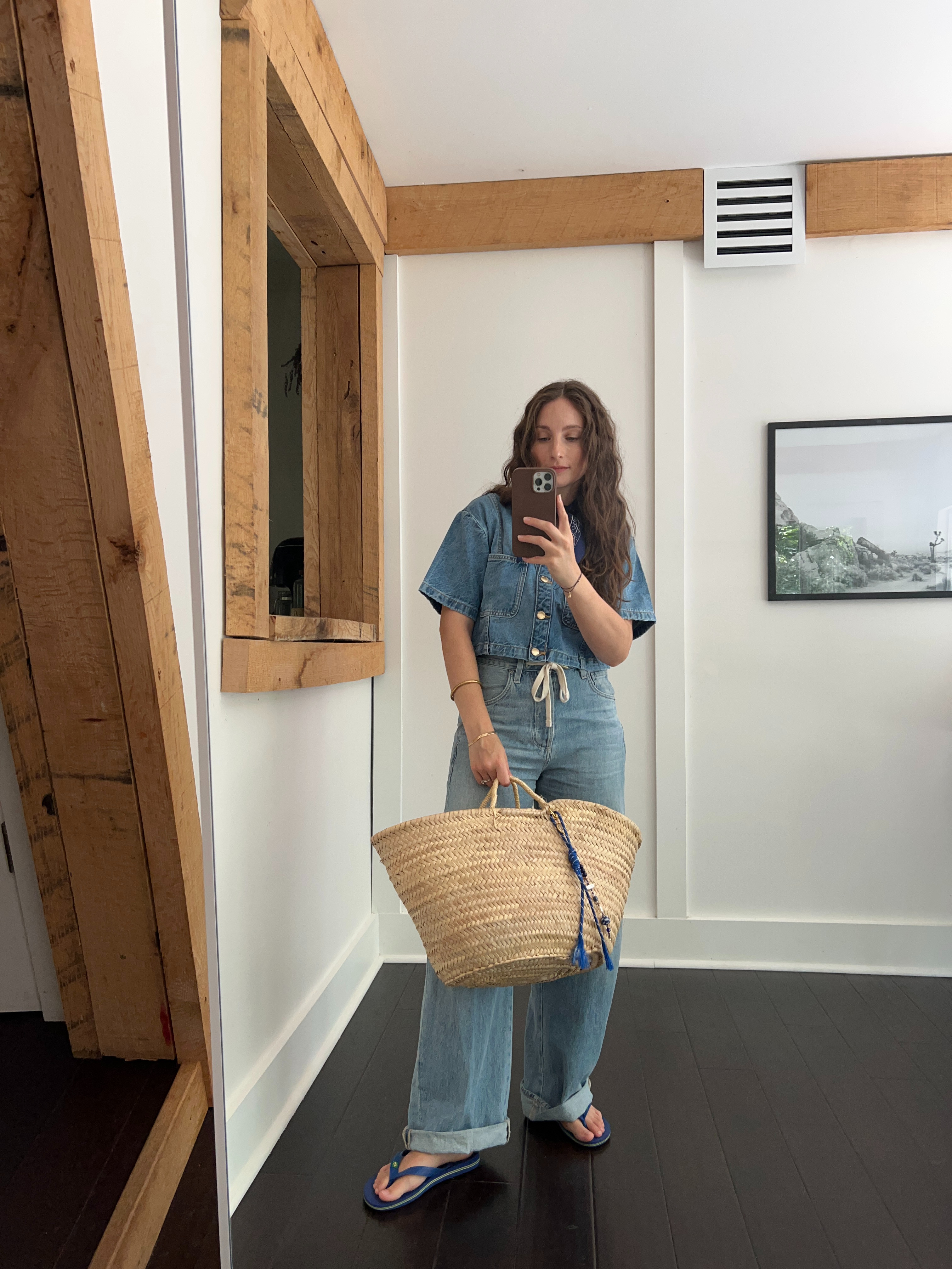 Bag charms are my quiet rebellion against keeping things too minimal. A little denim, a little denim, a little sparkle—shop it all in LTK. #LTKstyle 

 